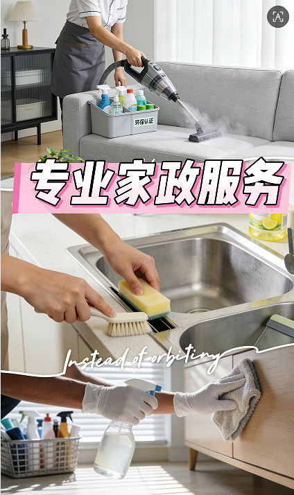 專業(yè)家政服務(wù)，煥新品質(zhì)生活，貼心守護(hù)每一份潔凈與舒適  