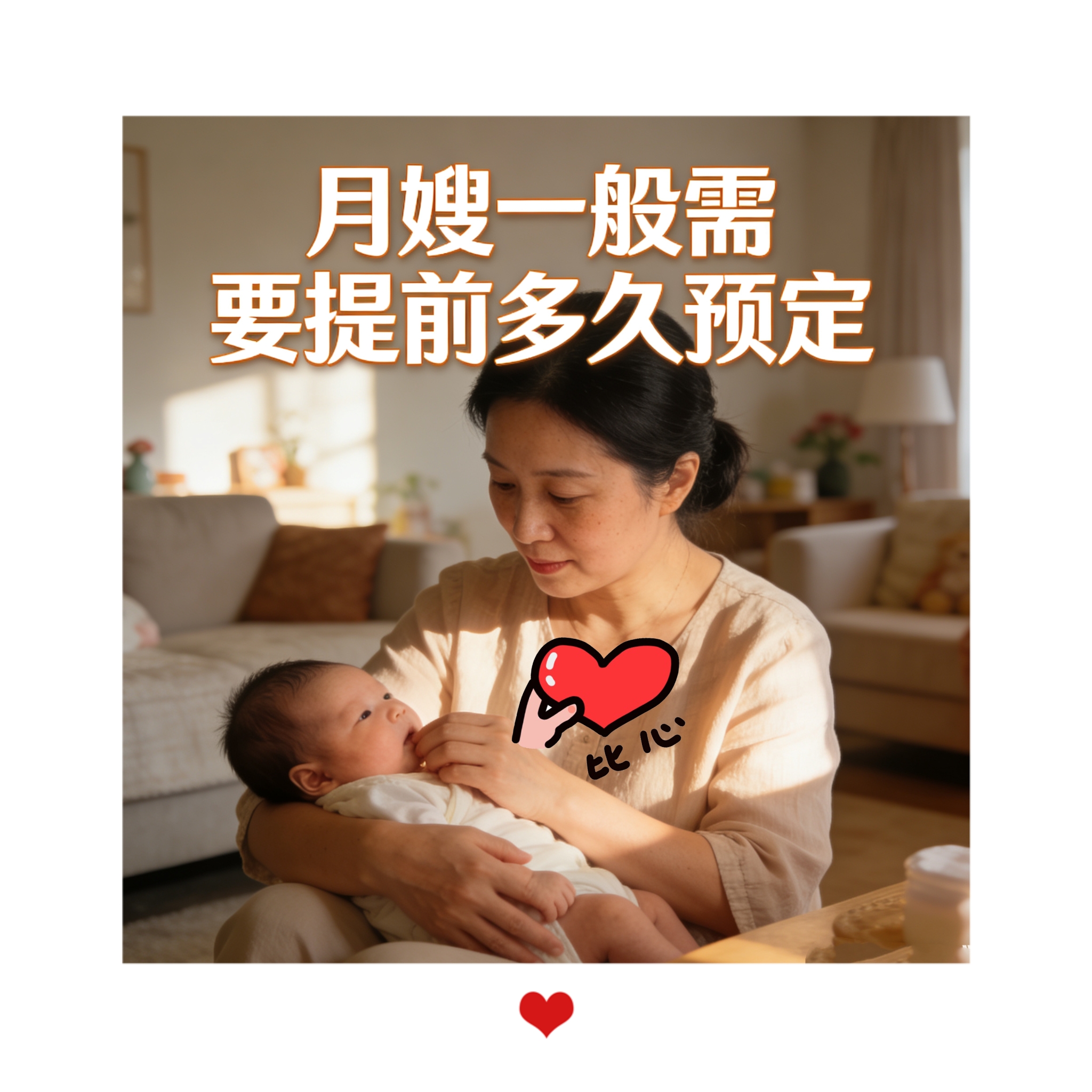 月嫂一般需要提前多久預(yù)定？